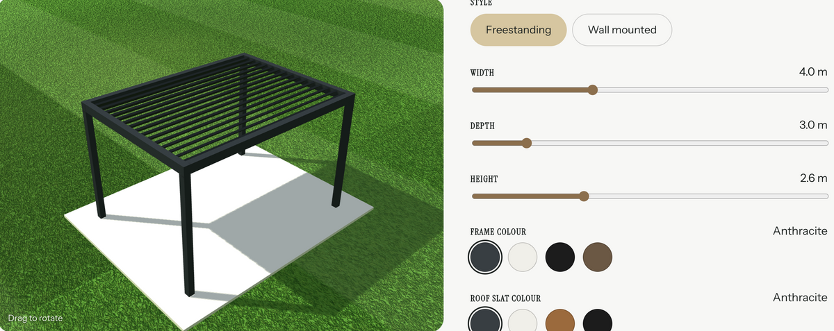 Customise your pergola